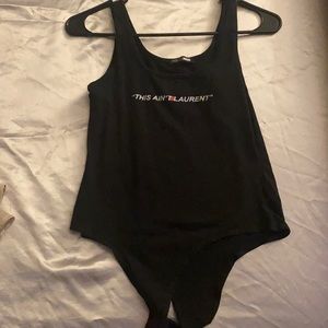 Tank top bodysuit